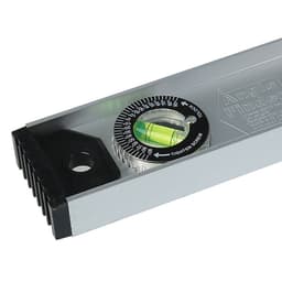 Уровень алюминиевый ТУНДРА «Рельс», 3 глазка (1 поворотный), 1800 мм