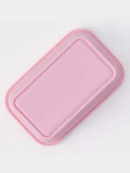 Контейнер складной с крышкой Доляна «Коста», 500 мл, 16×10×6 см, розовый