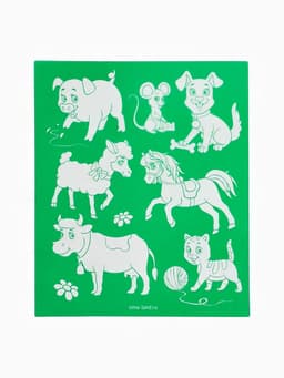 Набор для рисования светом «Милые зверята», ручка с фонариком и невидимыми чернилами