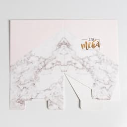 Коробка подарочная для цветов с пластиковой крышкой, упаковка, «Для тебя», 12×12×12 см