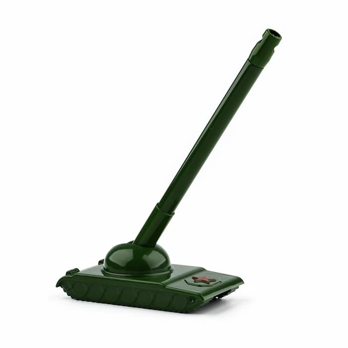 Ручка прикол, гелевая, синяя паста «Танк: Настоящему мужику» на подложке