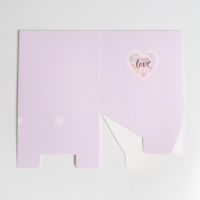 Коробка подарочная для цветов с пластиковой крышкой, упаковка, «С Любовью», 12×12×12 см