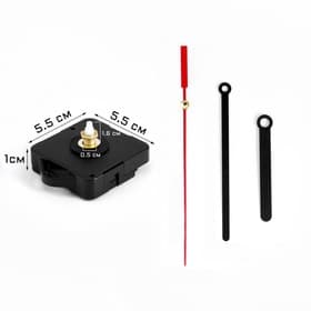 Часовой механизм со стрелками «Соломон-8», плавный ход, шток 16 мм, стрелки 72/95/98 мм