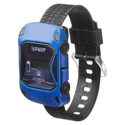 Часы наручные детские электронные, «Гоночная машинка», ремешок силикон, 22 см, синие