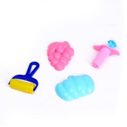 Тесто для лепки, 13 цветов, 200 г, 2 формочки, каток, шприц, МИКС