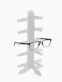 Подставка под очки, 5 мест, 15.5×14×31 см, белая