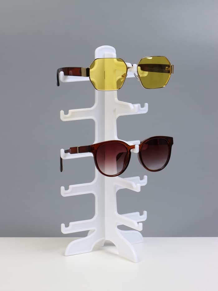 Подставка под очки, 5 мест, 15.5×14×31 см, белая