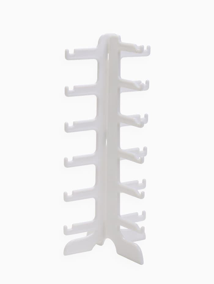 Подставка под очки 6 мест, 16×14.5×35.5 см, белая