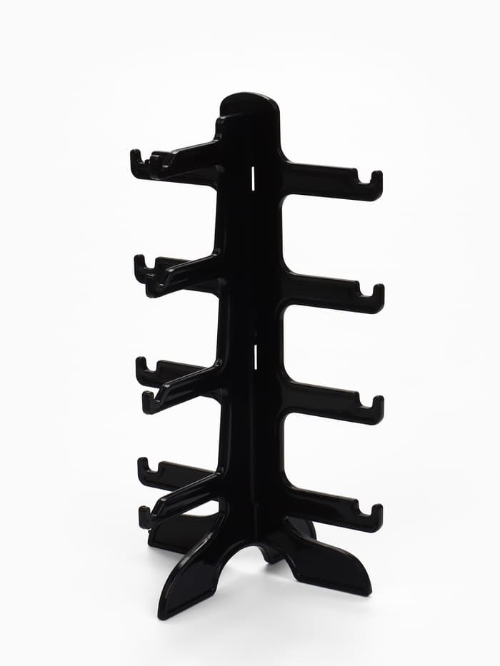 Подставка под очки, 4 места, 16×14.5×25.5 см, чёрная