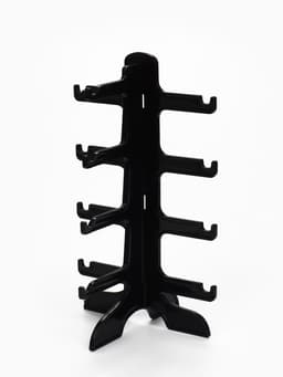 Подставка под очки, 4 места, 16×14.5×25.5 см, чёрная