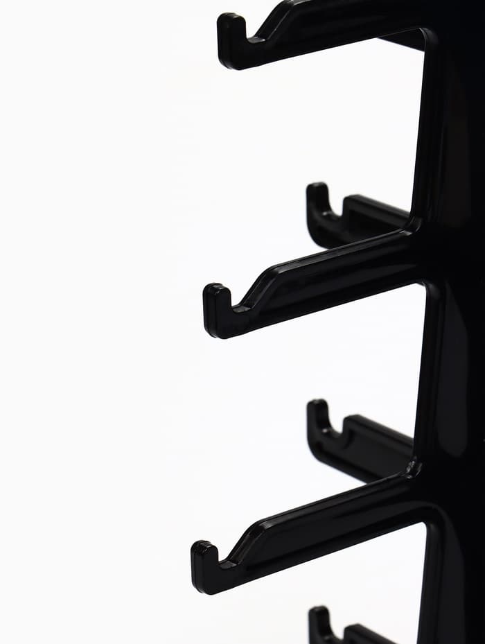 Подставка под очки, 4 места, 16×14.5×25.5 см, чёрная