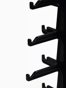 Подставка под очки, 4 места, 16×14.5×25.5 см, чёрная