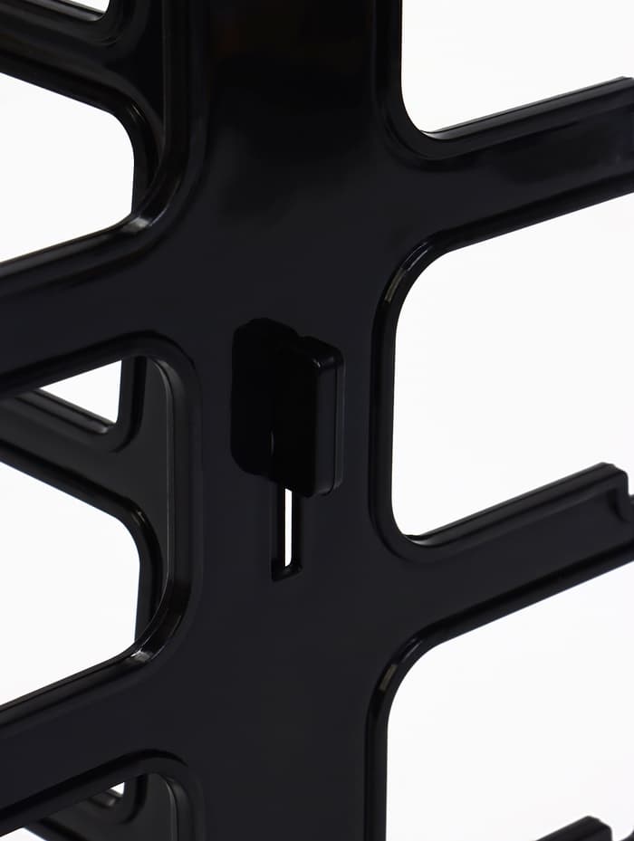 Подставка под очки, 4 места, 16×14.5×25.5 см, чёрная