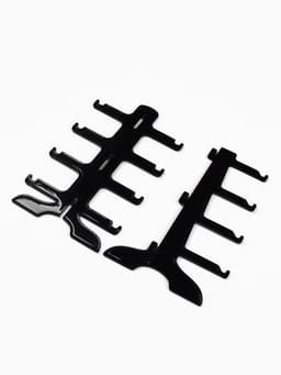 Подставка под очки, 4 места, 16×14.5×25.5 см, чёрная