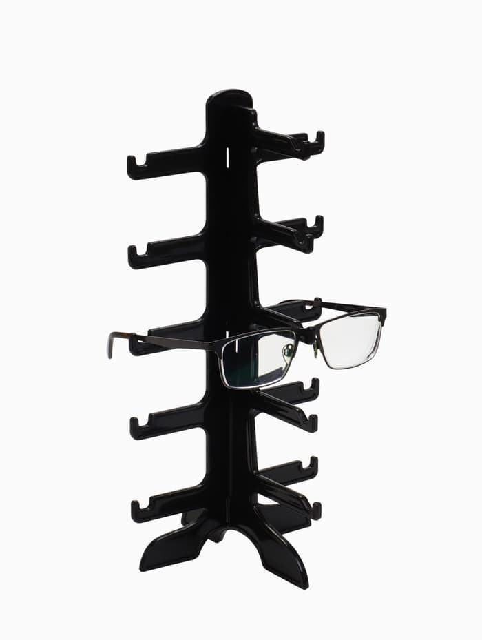 Подставка под очки 5 мест, 16×14.5×31 см, чёрная