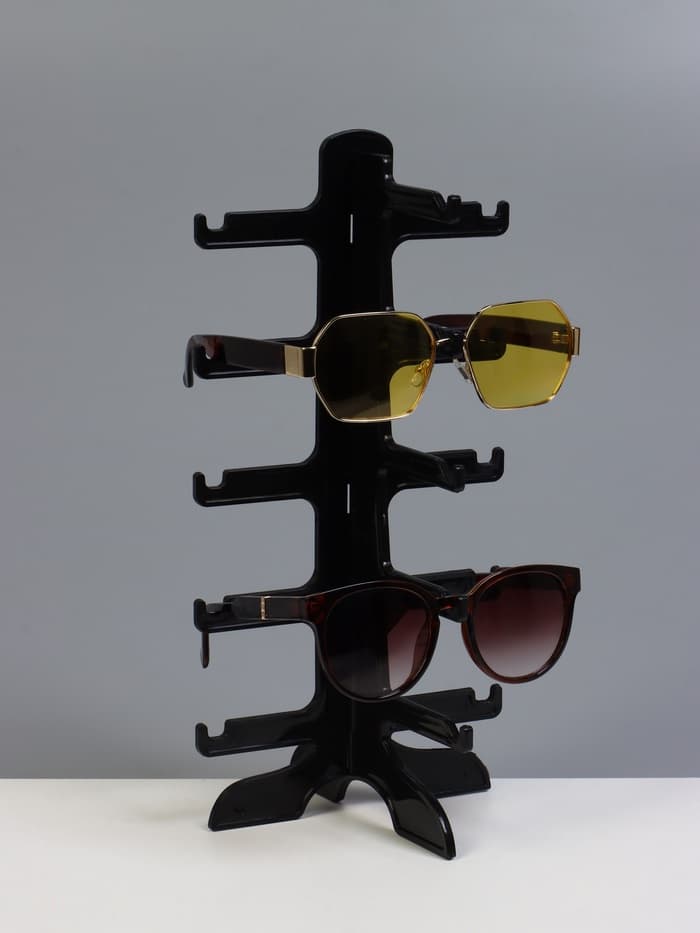 Подставка под очки 5 мест, 16×14.5×31 см, чёрная