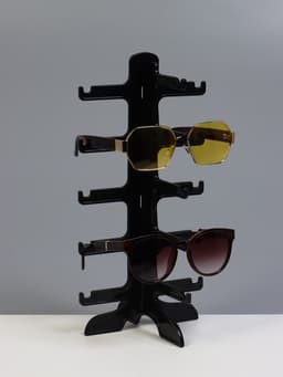 Подставка под очки 5 мест, 16×14.5×31 см, чёрная