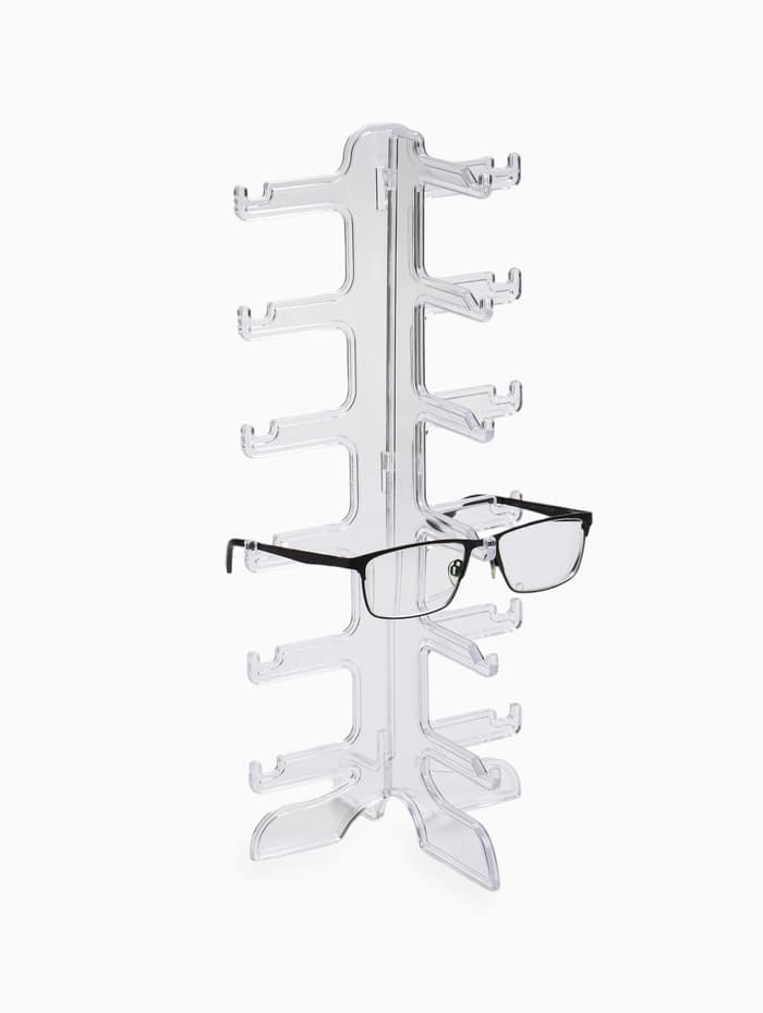 Подставка под очки 6 мест, 16×14.5×35.5 см, прозрачная