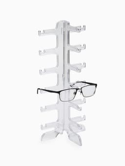 Подставка под очки 6 мест, 16×14.5×35.5 см, прозрачная