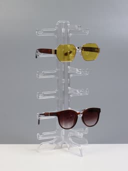 Подставка под очки 6 мест, 16×14.5×35.5 см, прозрачная