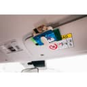 Держатель для очков и визиток на солнцезащитный козырек, бежевый