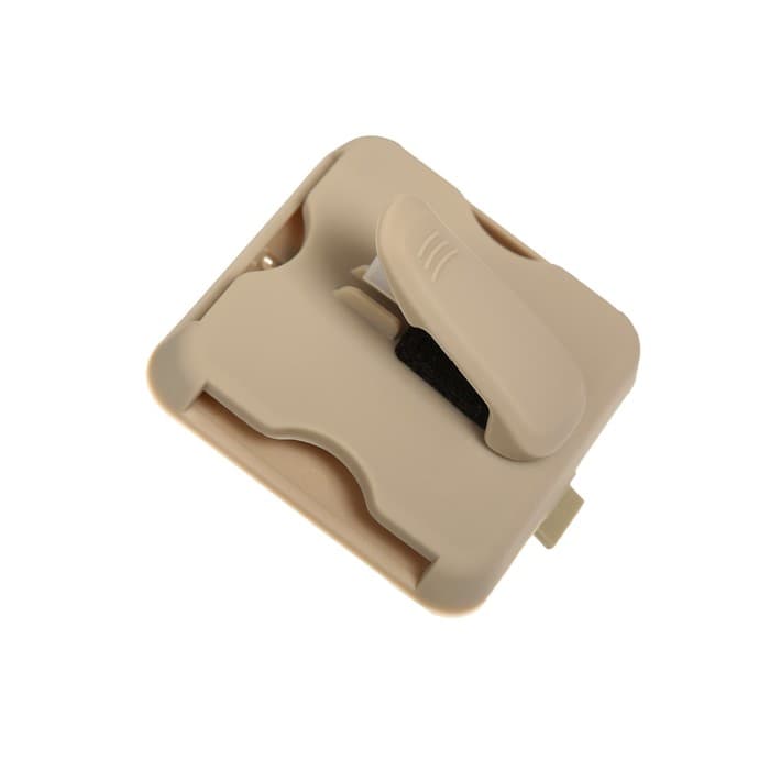 Держатель для очков и визиток на солнцезащитный козырек, бежевый