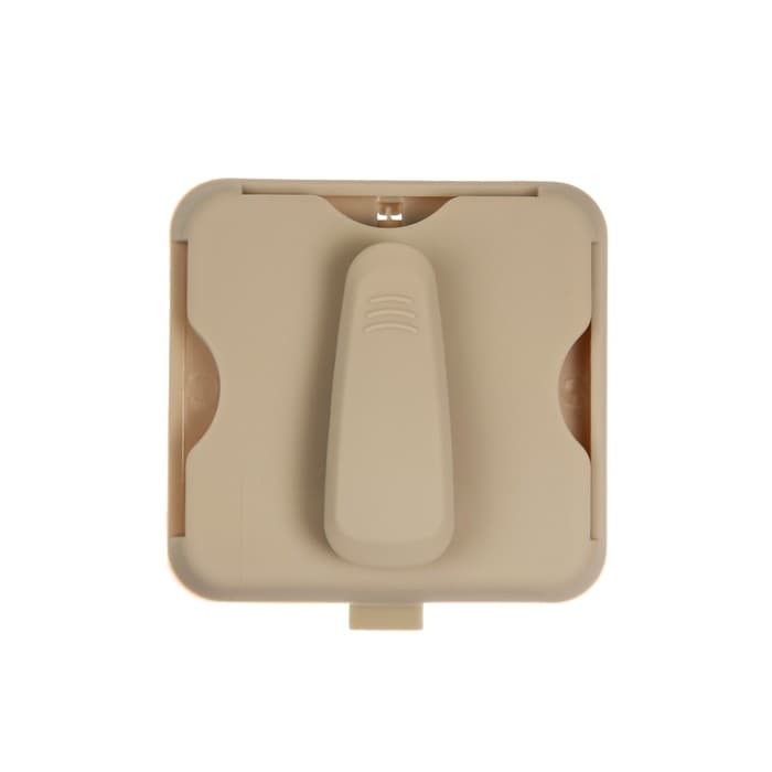 Держатель для очков и визиток на солнцезащитный козырек, бежевый