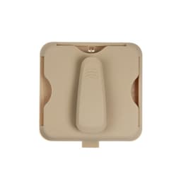 Держатель для очков и визиток на солнцезащитный козырек, бежевый