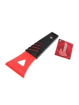 Скребок для удаления льда и снега TORSO, ширина 7 см, красно-черный