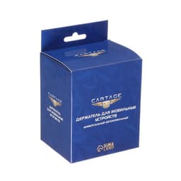 Держатель для телефона на панель в машину Cartage, прищепка, чёрный