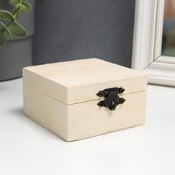 Шкатулка для росписи дерево «Квадрат», 8×4.5×8 см