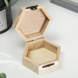 Шкатулка для росписи дерево «Шестигранник» 9×4.5×8 см