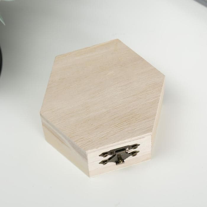 Шкатулка для росписи дерево «Шестигранник» 9×4.5×8 см