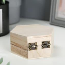 Шкатулка для росписи дерево «Шестигранник» 9×4.5×8 см