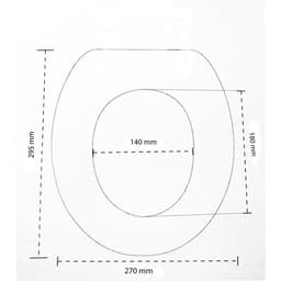Сиденье для унитаза с крышкой, 42×37 см, двойное