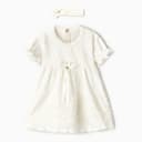 Набор для фотосессии (платье, повязка)«Крошка Я», рост 62-68 см, белое