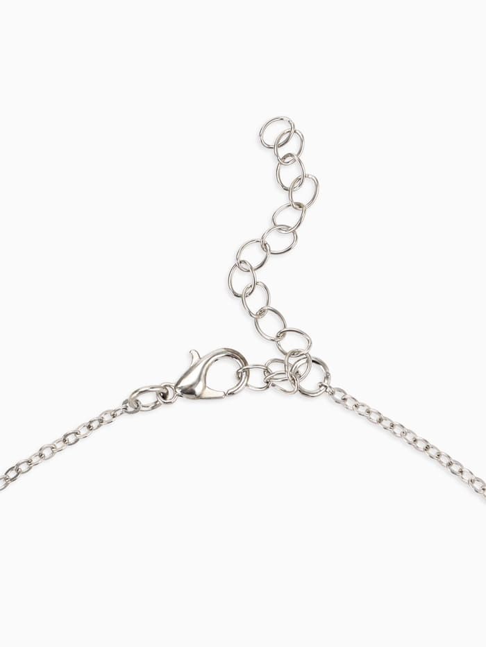 Гарнитур 5 предметов: 4 пары пусет, кулон «Гимнастка», белые в серебре, 40 см