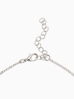 Гарнитур 5 предметов: 4 пары пусет, кулон «Гимнастка», белые в серебре, 40 см