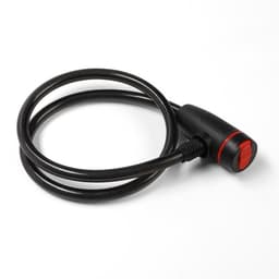 Замок навесной велосипедный LOCKLAND, 10×800 мм, перфорированный ключ с пластиковой ручкой