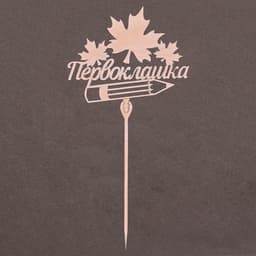 Топпер для торта деревянный «Первоклашка»