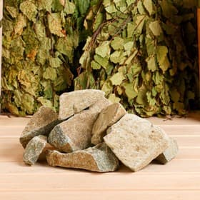 Камни для бани «Порфирит», 20 кг, фракция 7-15 см, колотые
