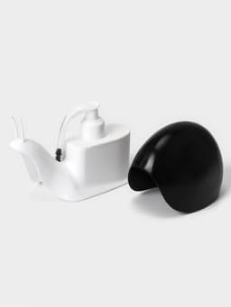 Дозатор для мыла Доляна «Улитка», 120 мл, чёрный