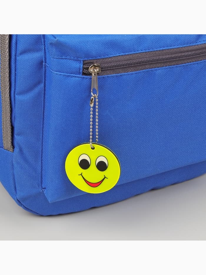 Светоотражающий элемент «Смайлик с большими глазами», двусторонний, d=5.3 см, жёлтый