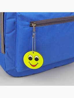 Светоотражающий элемент «Смайлик с большими глазами», двусторонний, d=5.3 см, жёлтый