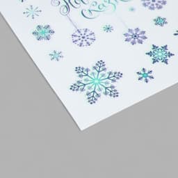 Наклейки новогодние со светящимся слоем «Снежинки», 10.5×14.5 см