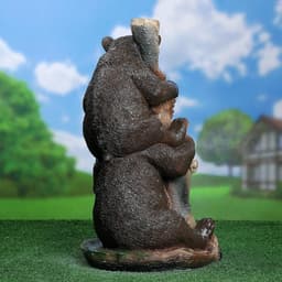 Садовая фигура из гипса «Медведи с табличкой», 30×27×55 см