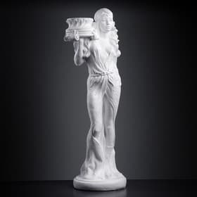 Фигура - подставка «Восточная красавица» белая, 30×27×90 см