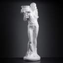 Фигура - подставка «Восточная красавица» белая, 30×27×90 см