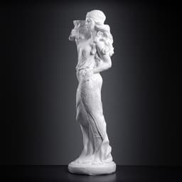Фигура - подставка «Восточная красавица» белая, 30×27×90 см