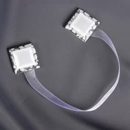 Подхват для штор «Квадрат», 3.5×3.5 см, белый